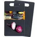Produktbild: Moritz & Moritz 2x Schneidebrett Kunststoff Set in Granit Optik - 25 x 15 cm - Schneidebretter BPA frei - Frühstücksbrettchen - Schneidebrett Set hygienisch und spülmaschinenfest