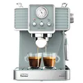 Produktbild: Cecotec Cumbia Power Espresso 20 Barista Aromax Kaffeemaschine. Leistung 2900 W, 2 Heizsysteme, 20-bar-Druckpumpe, Manometer, Doppelauslassfilterhalter und 2 Filter (Tradizionale)