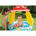Produktbild: Intex BabyPool Mushroom mit Sonnenschutz, Wasserbedarf ca 45L aufblasbarer Boden