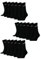 Produktbild: PUMA Unisex Crew Tennissocken Sportsocken Socken für Damen Herren 18 Paar, Farbe:200 - black, Socken & Strümpfe:43-46