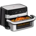 Produktbild: Tefal EY922D Easy Fry Flex Heißluftfritteuse Edelstahl 9L Volumen Touch-Display