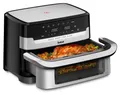 Produktbild: Tefal EY922D Dual Easy Fry Heißluftfritteuse 9 l  Schwarz, Edelstahl