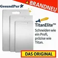 Produktbild: TitanEliteTM Titan Schneidebrett für die Küche - schneiden wie ein Profi, präzise wie Titan!