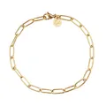 Produktbild: GD GOOD.designs Gliederarmband Gold für Damen mit 18K Vergoldung - Wasserfest - Feingliedrige Armkette aus Edelstahl I Größenverstellbare Gliederkette
