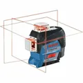 Produktbild: Bosch Professional 12V System Linienlaser GLL 3-80 C (1x Akku 12V, Universalhalterung BM 1, m. App-Funktion, roter Laser, Innenbereich, max. Arbeitsbereich: 30 m, Tasche, in L-BOXX)