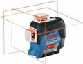 Produktbild: Bosch Professional Linienlaser GLL 3-80 C | 3x360° Kreuzlinienlaser | Bluetooth | 12V Akku | L-BOXX | rot