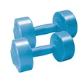 Produktbild: BEST SPORTING Gymnastik Hantelset I Verschiedene Gewichtsausführungen I 2 Hanteln mit je 2 kg, 3 kg oder 5 kg I Farbe in Blau oder Grau I Kunststoffummantelung I Zementfüllung