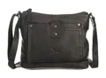 Produktbild: Sansibar Umhängetasche echt Leder Damen | Vintage Crossbody, Handtasche für Smartphone, Messenger Bag, Umhänger mit Magnetverschluss, Nieten, Sattlernähte | 019710