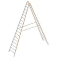 Produktbild: Layher Topic 1039 Sprossenstehleiter 2x18 Sprossen
