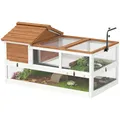 Produktbild: PawHut Schildkrötenhaus aus Holz Outdoor Terrarium 116x70,5x69,5cm Orange