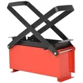 Produktbild: vidaXL Papierbrikettpresse Stahl 34x14x14 cm Schwarz und Rot