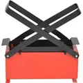 Produktbild: vidaXL Papierbrikettpresse Stahl 34x14x14 cm Schwarz und Rot - Rot