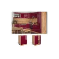 Produktbild: Vicco Unterschrank Küchenschrank Küchenzeile R-Line 60 cm Goldkraft Bordeaux