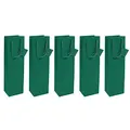 Produktbild: SIGEL GT502/5 Flaschen-Geschenktüten aus Papier - opalgrün matt - 35 x 10 cm - 5er Set