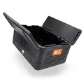 Produktbild: Thermobox groß faltbar schwarz zum Warmhalten und Kühlen - 42 L - Essen Warmhaltebox klappbar 60 x 41 cm - Styropor Klappbox Kühlbox Isolierbox für Speisen Getränke mit isolierendem Deckel