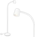 Produktbild: BRILONER Stehleuchte, mit Fußschalter, flexibler Lampenkopf, Stehlampe, 127,5 cm, 1x GU10, max. 9W, weiß