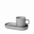 Produktbild: blomus Pilar Set 2 Espressotassen, Mirage Grey, Keramik, H 6cm, T 7.5cm, Ø 5cm
