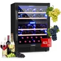 Produktbild: Klarstein Vinovilla 43 Built-In Duo Onyx Weinkühlschrank 129l 43 Fl. 2 Zonen Schwarz