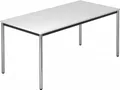 Produktbild: Konferenztisch Meeting D Modell DR16 Gestell verchromt W = Weiß