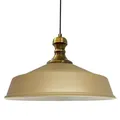 Produktbild: bamyum Asletl-Knob Hängelampe Industrial Vintage Ø41 cm, Küchenlampe Hängend Vintage, Pendelleuchte Esstisch Vintage, Hängelampe Esstisch, Wohnzimmerlampe, Pendelleuchte Beige Metall, Küchenlampe