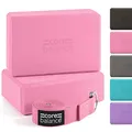 Produktbild: Core Balance Yoga Blocks im Doppelpack & GRATIS Yoga-Gurt, 2 Stk. EVA Schaumstoff-Blöcke, robust & leicht, Riemen aus Baumwolle mit innovativem D-Ring Verschluss, ideal für Pilates, 5 versch. Farben