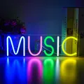 Produktbild: Wanxing Neonlicht Musik Leuchtreklame für Wanddekor Bunte Buchstaben