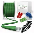 Produktbild: Powery Reparatur-Set mit 150m Begrenzungskabel 3,4mm 300 Haken, 10 Verbinder, 4 Klemmen für Mähroboter