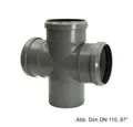 Produktbild: Ostendorf Kunststoffe Wasserrohr HT-Doppelabzweig DN 110-110-110-87°