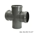 Produktbild: HT-Doppelabzweig DN 110-110-110-87°