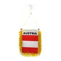 Produktbild: AZ FLAG - Wimpel Österreich - 15x10 cm - Österreichische Mini Flagge 10 x 15 Cm - Auto Pennant Spezielle Auto