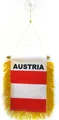 Produktbild: Wimpel ÖSTERREICH 15x10cm - ÖSTERREICHISCHE Mini Flagge 10 x 15 cm - Auto Pennan
