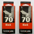 Produktbild: 2 x Original Lexmark 70 schwarz 3200 5000 5700 7000 7200 X63 X4200 OVP ND