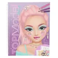 Produktbild: Depesche 13983 Create Your TOPModel Make Up - Malbuch mit 20 vorgedruckten Seiten zum Gestalten von Make Up Looks, inkl. 2 Seiten Sticker
