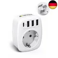 Produktbild: LENCENT Reiseadapter Adapter Schweiz Deutschland Stecker, EU auf AUS/CN, Typ-I,