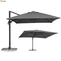 Produktbild: Schneider SET Ampelschirm Rhodos Grande 400x300cm anthrazit + Ständer + Hülle