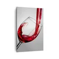 Produktbild: Wandbilder 80x120cm Leinwandbild Trinken glas wein Groß XXL Bilder Art Wanddeko