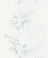 Produktbild: Tapete Vlies Floral Sträucher weiß grün grau Novamur Hailey 82222 (3,37€/1qm)