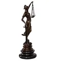Produktbild: aubaho Bronzeskulptur Justitia Justizia Bronzefigur Bronze Figur Skulptur Antik-Stil