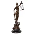 Produktbild: Bronzeskulptur Justitia Justizia Bronzefigur Bronze Figur Skulptur Antik-Stil