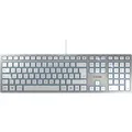Produktbild: Cherry KC 6000 SLIM - Tastatur - USB - USA - Tastenschalter: CHERRY SX - Silber/Weiß