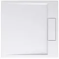 Produktbild: Mai & Mai Duschwanne Mineralguss Duschwanne Duschtasse Superflach Geoma04, Quadratisch weiß Quadratisch | 75 cm x 4 cm x 75 cm
