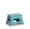 Produktbild: Zeller Present Ablageelement Klapphocker, Kunststoff, eisblau, 35 x 28 x 22 cm