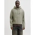 Produktbild: Jack & Jones Kapuzensweatshirt JJEBRADLEY SWEAT HOOD NOOS Materialmix, relaxed fit braun M (50)