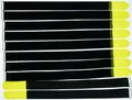 Produktbild: 10 Kabelbinder Klettverschluss 80 cm x 50 mm gelb Klettband Klettkabelbinder Öse