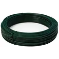 Produktbild: NIEDERBERG METALL 70m Spanndraht 3,8mm - Bindedraht Grün Ummantelt - Maschendraht Zaun Metall Draht