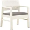 Produktbild: vidaXL 3-tlg. Garten-Lounge-Set Kunststoff Weiß - Weiß