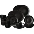 Produktbild: Seltmann Weiden Kombiservice, Schwarz, Keramik, Rund, 1x1x1 cm, Essen & Trinken, Geschirr, Geschirr-Sets, Kombiservice