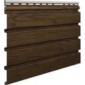 Produktbild: VOX Fassadenpaneele FRONTO - Außenlamellen in 3D-Holzdekor - Wasserfest & UV-beständig - 295 x 28,3 cm - 10 Stück - Nussbaum - Braun