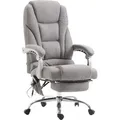 Produktbild: TPFLiving Bürostuhl Pacira Stoff mit Massagefunktion grau - Grau