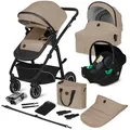 Produktbild: lionelo Kombi-Kinderwagen BIANKA 3 IN 1, (Set 3in1), Erschwinglicher, hochwertiger Kinderwagen beige
